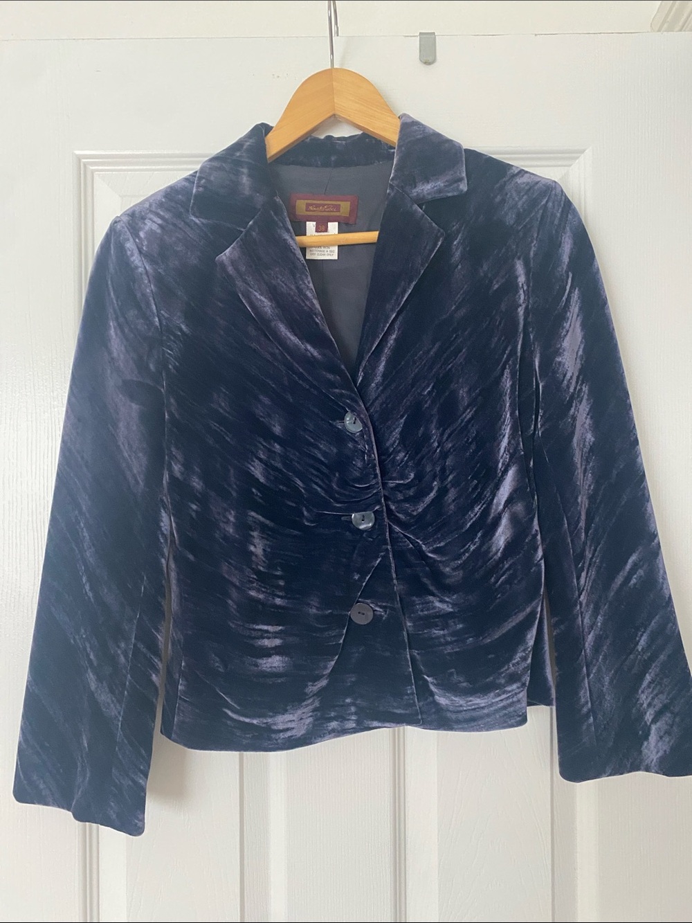 Renato Nucci Velvet Single-Button Blazer in Lavender